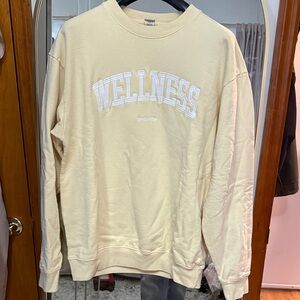 Sporty & Rich “Wellness” Butter yYellow Sweater